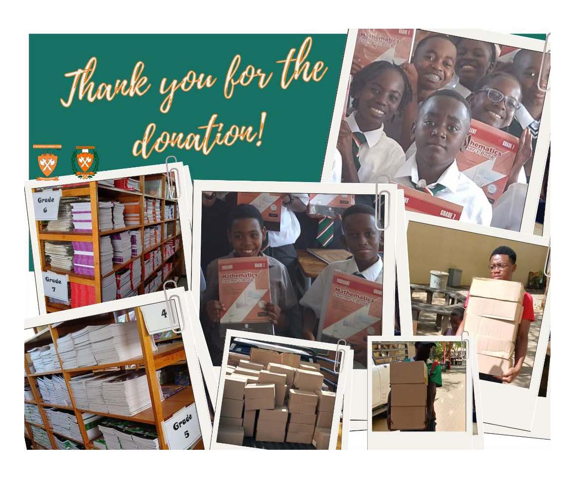 Schulbücher für Pionierspark Community Trust and Primary School in Windhoek